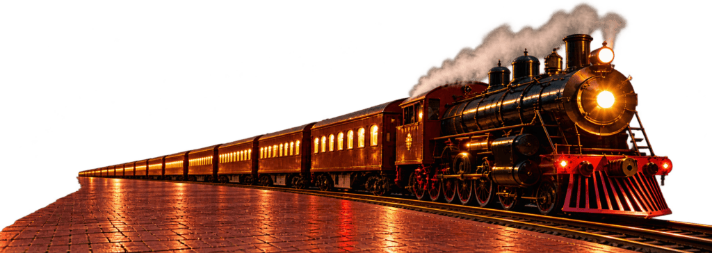 Vintage steam train